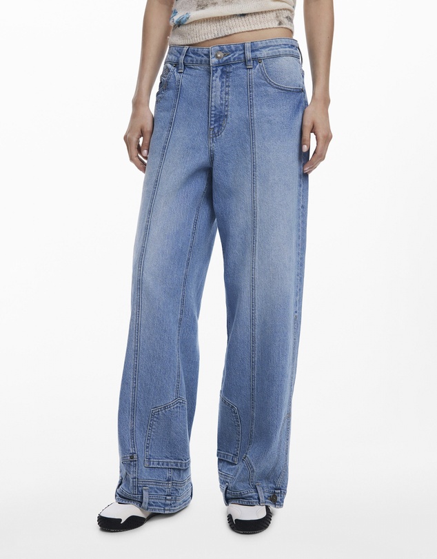 Desigual - Straight Jeans With Inverted Effect