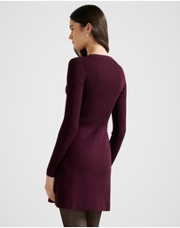 Forever New - Issie Long Sleeves Knitted Mini Dress