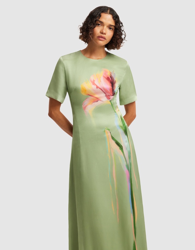 LEO LIN - Alice Short Sleeve Maxi Dress