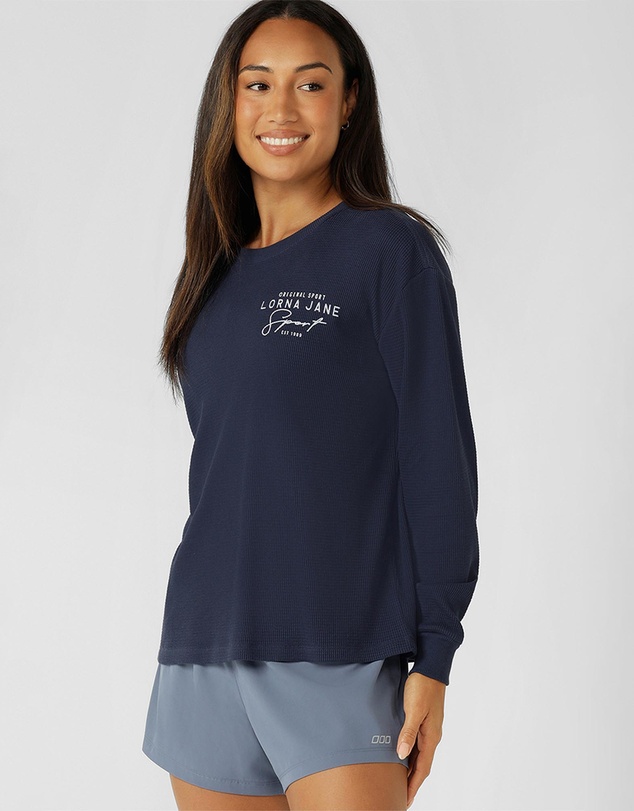 Lorna Jane - Everyday Ease Waffle Long Sleeve T-Shirt