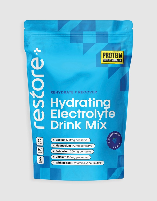 Protein Supplies Australia - Blue Raspberry Restore Electrolyte Drink Mix - 240g