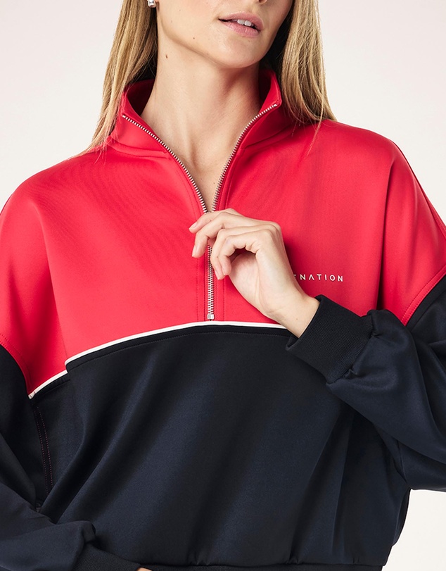 P.E Nation - Boundless Zip Neck Sweat
