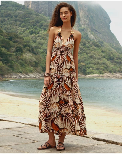 Farm Rio - Knot Sleeveless Maxi Dress