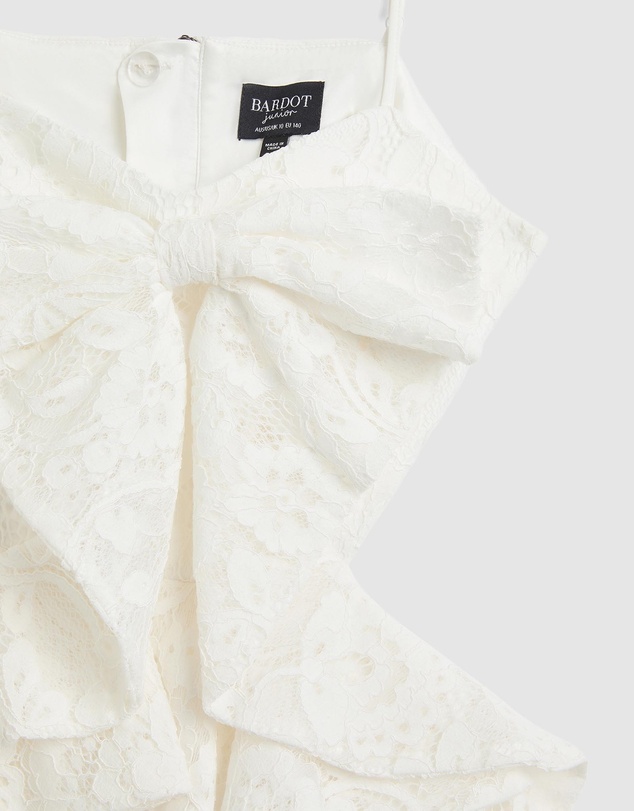 Bardot Junior - Tulip Lace Bow Dress - Kids-Teens