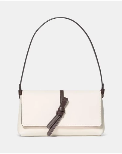 Kate Spade - Loop Colorblocked Pebbled Leather Small Flap Shoulder Bag