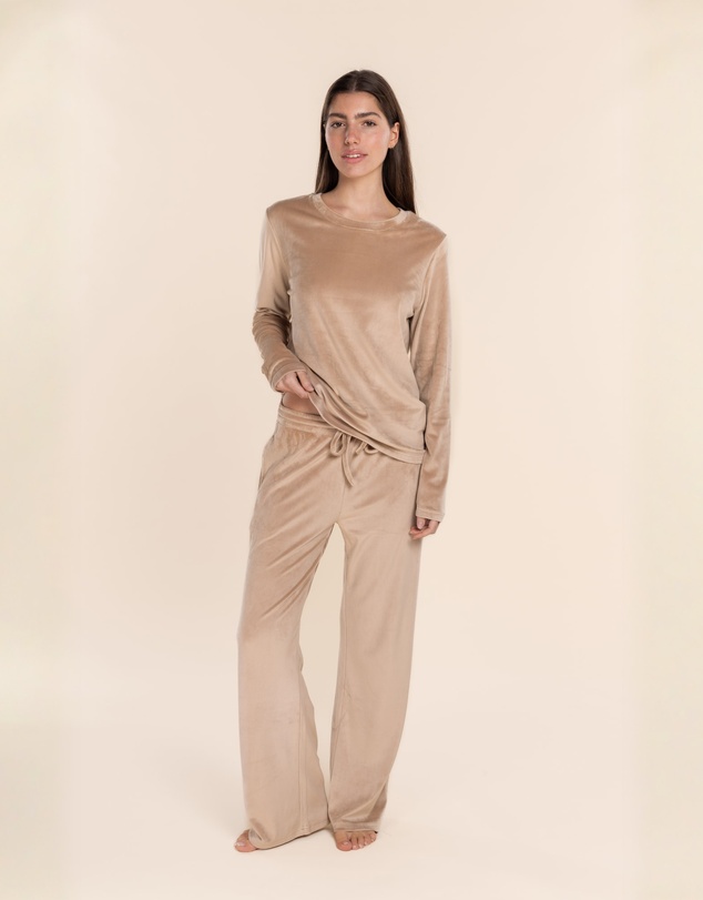 Gingerlilly - Thea Velour Long Lounge Set