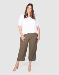 Love Your Wardrobe - Kelly Dipped Hem T-shirt