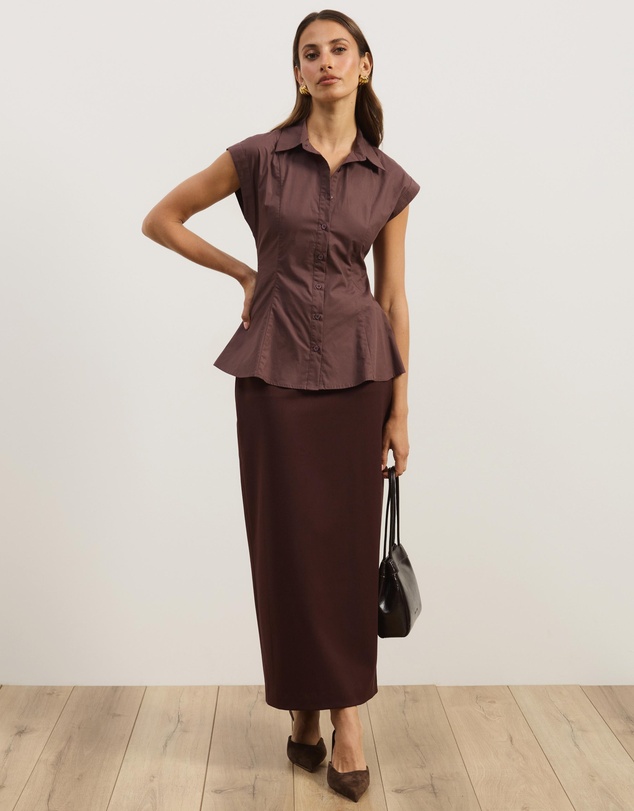 Atmos&Here - Ilyra Cap Sleeve Shirt