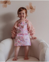 WITH LOVE FOR KIDS - Hazel Denim Pinafore Dress - Babies - Kids