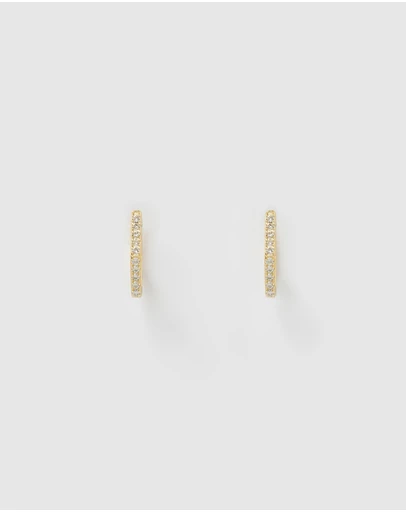 Izoa - Rae Small Huggie Earrings