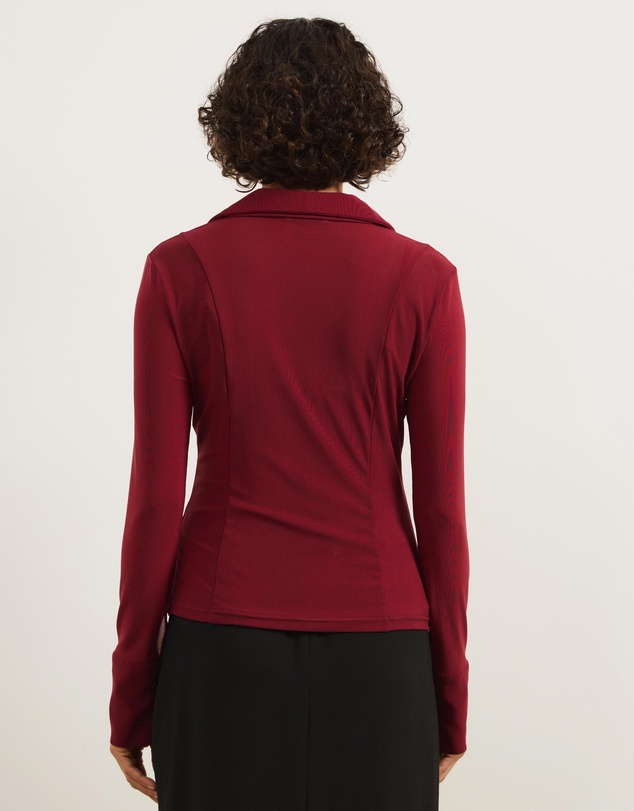 Atmos&Here - Willa Long Sleeve Mesh Shirt