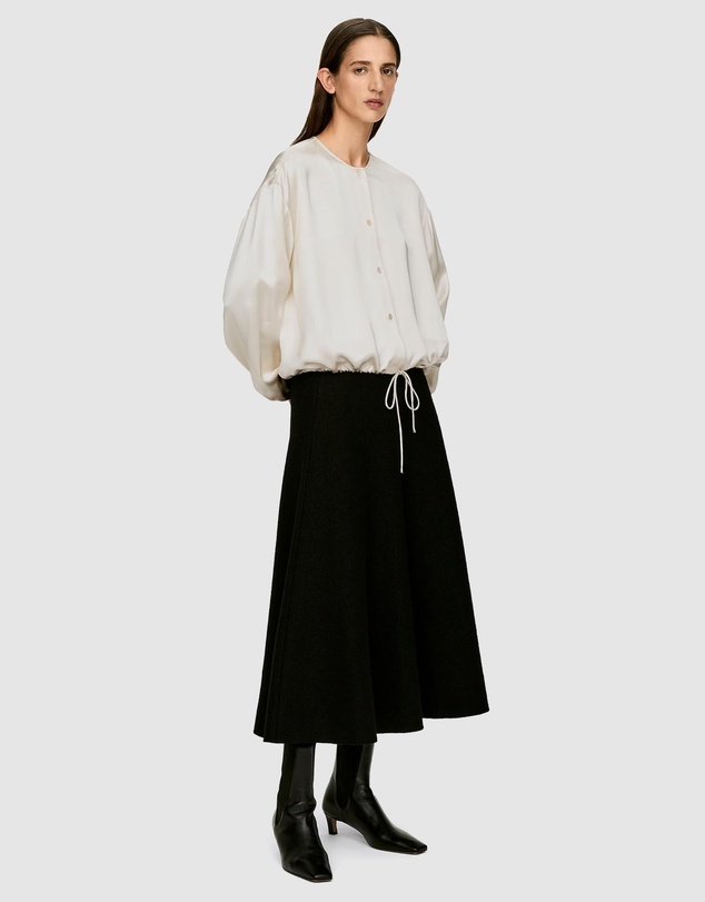 ARKET - Volume-Sleeve Satin Blouse