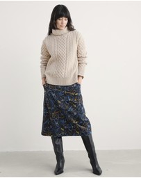 Seasalt - Seasalt Cornwall Navy Forest View Skirt