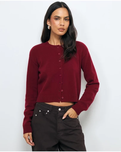 AERE - Sadie Merino Wool Cardigan
