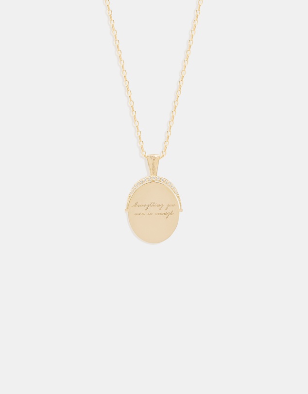 By Charlotte - Gold Everything You Are Is Enough Small Necklace