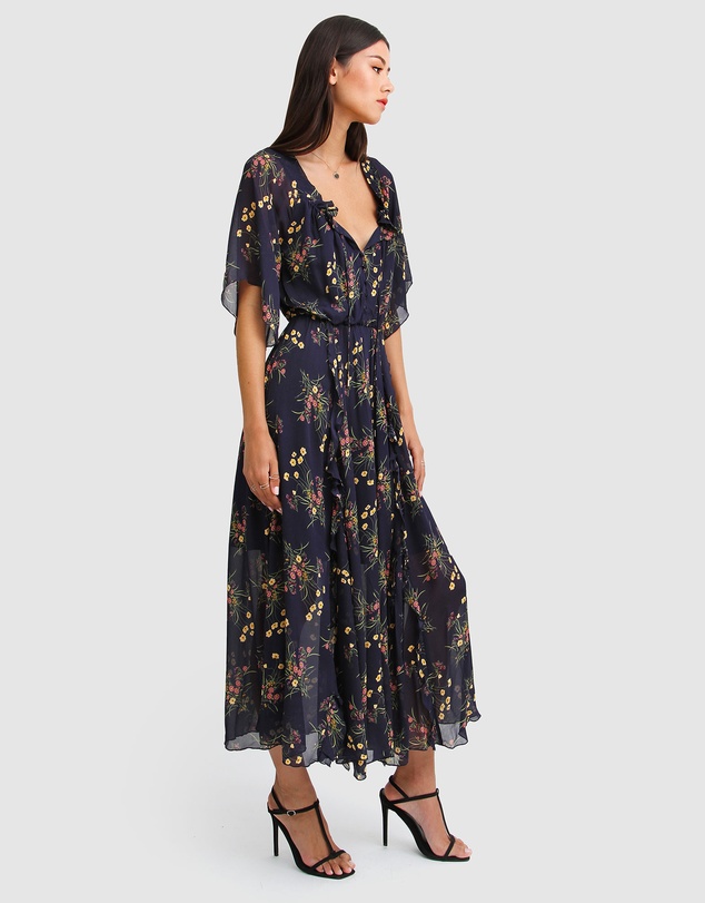 Belle & Bloom - Amour Amour Ruffled Midi Dress