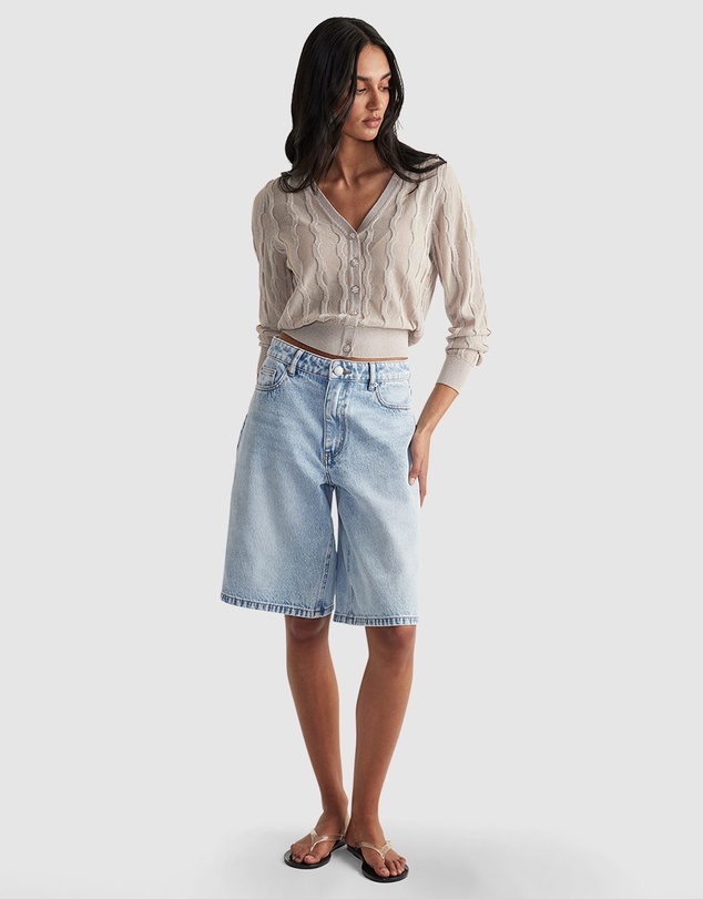 Decjuba - Lauren Lurex Knit Cardigan