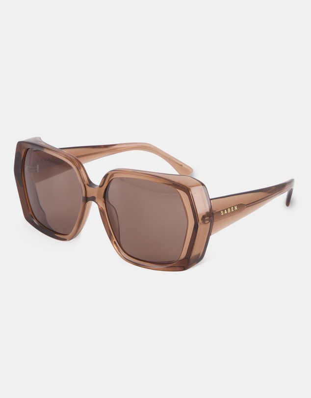 SABEN - Remi Sunglasses Sheer Brown