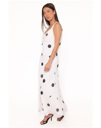 Petal & Pup - Collette Maxi Dress - White Polka Dot