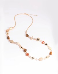 Lovisa - Gold Mixed Bead Long Necklace