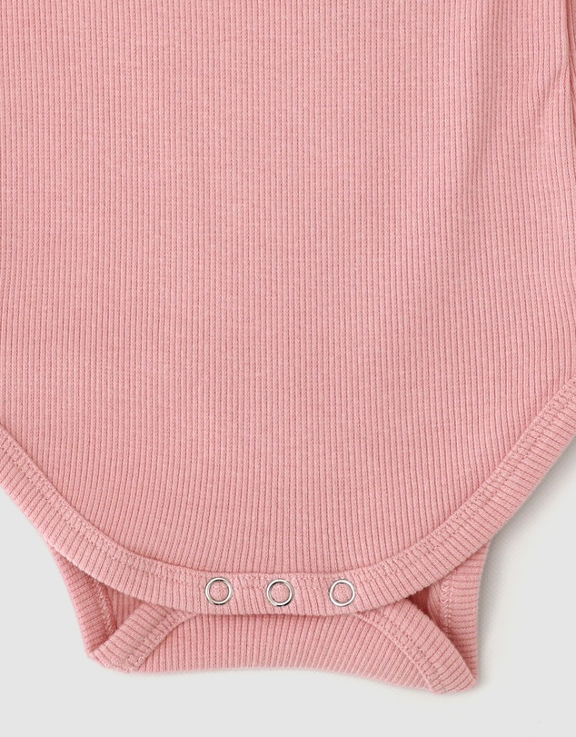 WITH LOVE FOR KIDS - Basics Thick Ribbed Long Sleeve Onesie - Babies