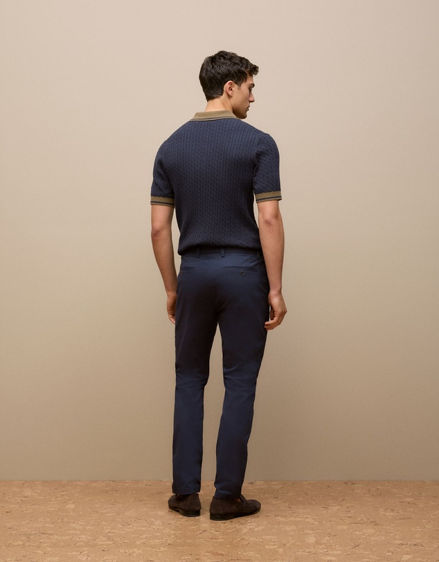 Trenery - Slim Fit Chino Pant in Navy
