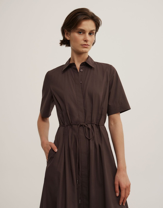 Witchery - Drawstring Shirt Midi Dress