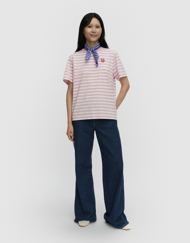 Marimekko - Tasaraita Unikko Kioski t-shirt