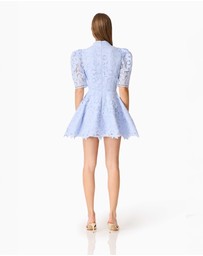 Elliatt - Lacy Puff Sleeve Mini Dress