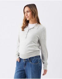 Ripe Maternity - Piper Polo Nursing Knit