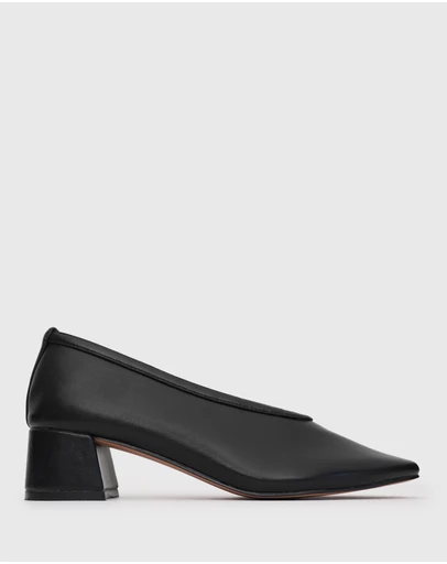 Betts - Alora Block Heel Ballet Pumps