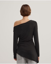 Witchery - Asymmetric Tunic Long Sleeve Top