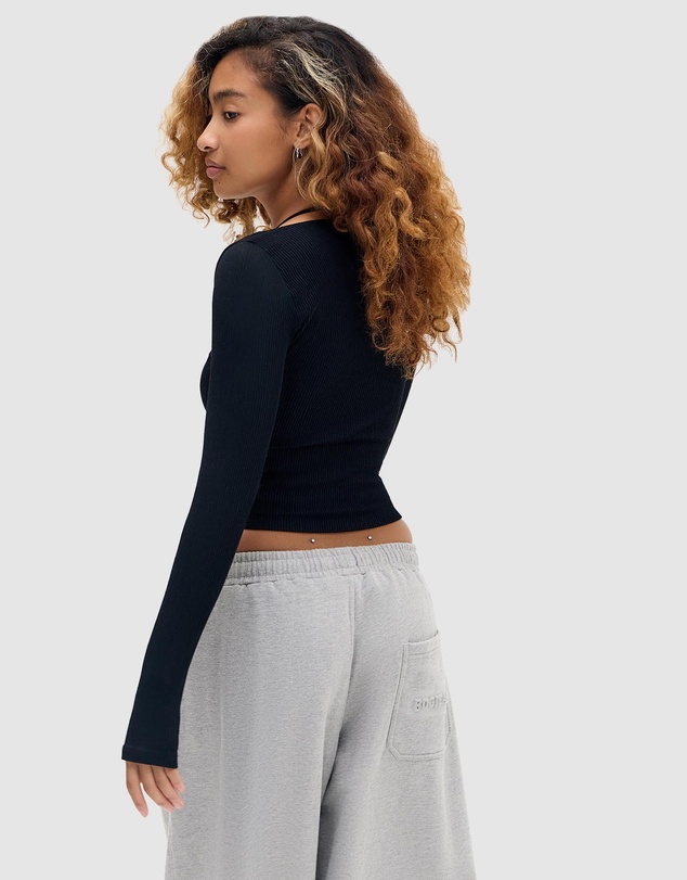 BDG By Urban Outfitters - BDG Seeing Double Long Sleeve Top
