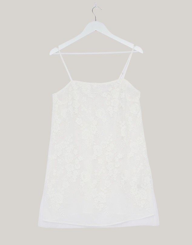 Revibe - Repaired CHANCERY Sierra Sheer Lace Mini Dress - AU 12