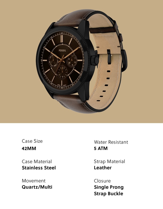 Fossil - Pearson Brown Chronograph Watch