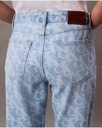 Calvin Klein Jeans - Allover Logo 90s Straight Jeans
