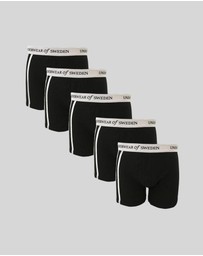 Underwear Of Sweden - Men's Boxer Shorts - Black & White (x5 pack)