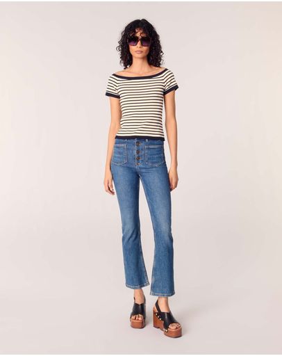 Navy / Ecru