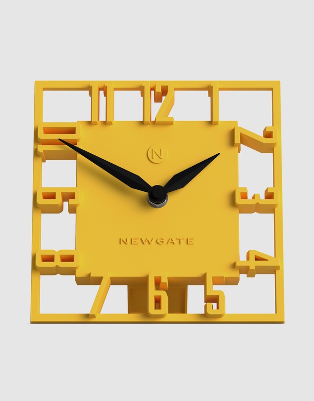 Newgate - Newgate Highline Mantel Clock-Yellow