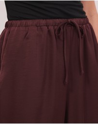 Calli - Lottie Satin Elastic Waist Pants