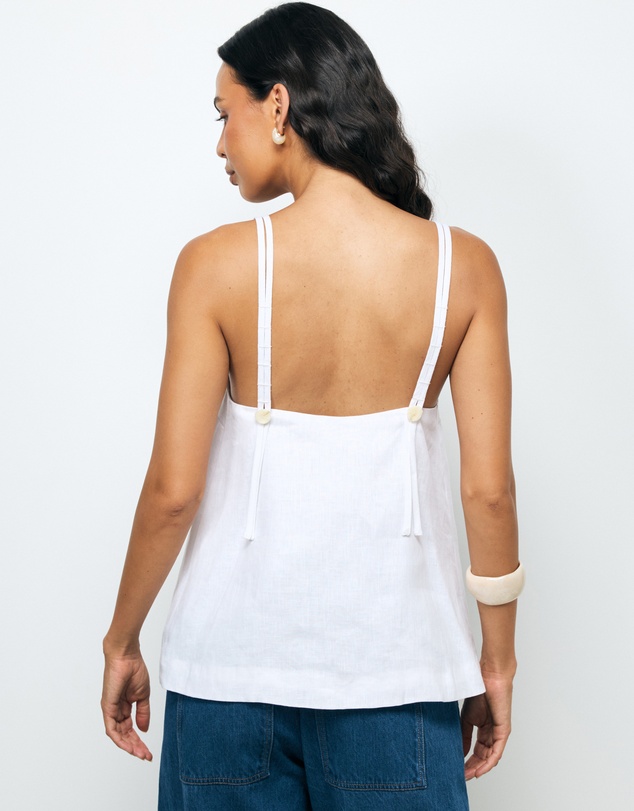 AERE - Pia Linen Top