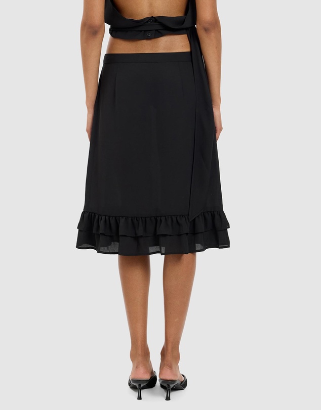 With Harper Lu - Frill Midi Skirt