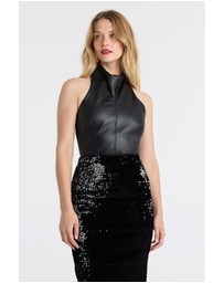 Bardot - Gina Vegan Leather Top