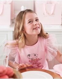 Rock Your Kid - Claris the Mouse Blush T-Shirt