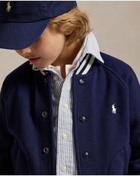Polo Ralph Lauren - Fleece Baseball Jacket - Kids - The Iconic Exclusive