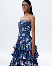 JUSTIN TONG - Elara Linen Ruffle Dress
