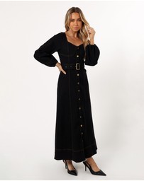 Petal & Pup - Mateo Long Sleeve Denim Dress - Black