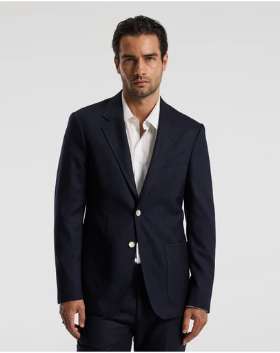Calibre - Tailored Wool Blazer Navy