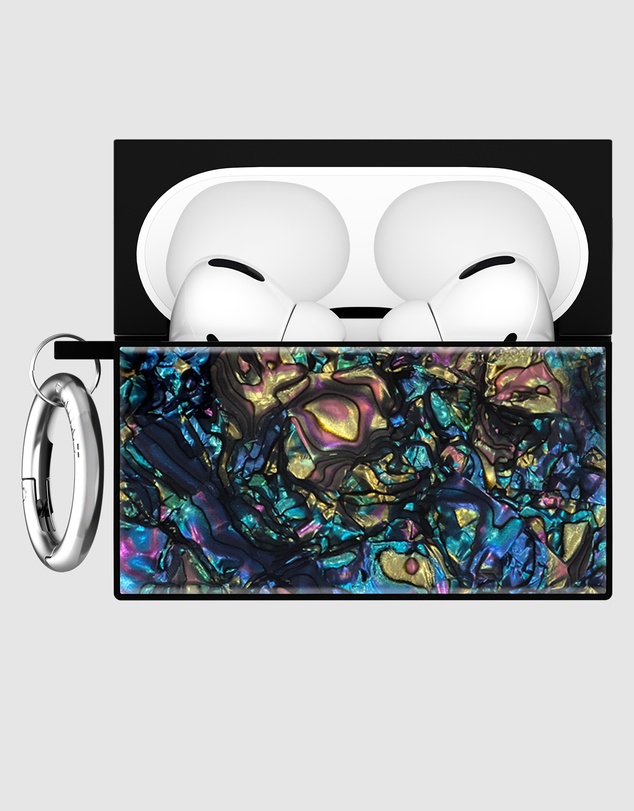 Flaunt - Flaunt Abalone Shell with Silver Clip Case for AirPod Pro 3