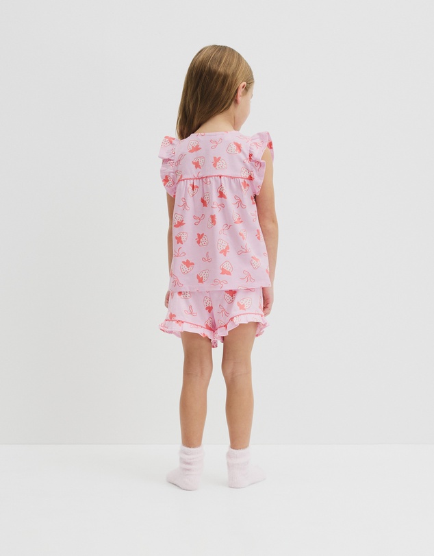 Country Road - Australian Cotton Short Sleeve Frill Sleep Set